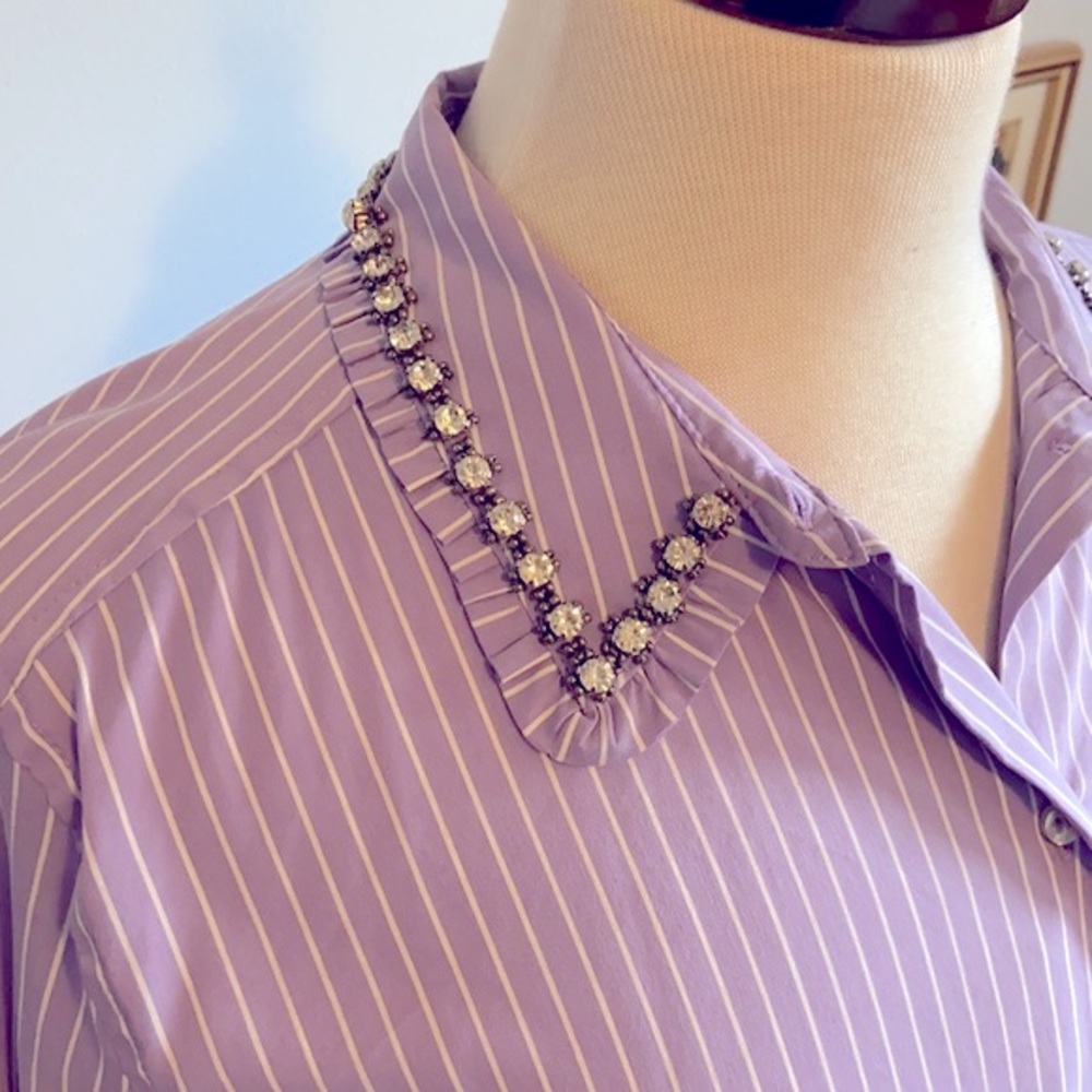 Unique Hallhuber Rhinestone Shirt